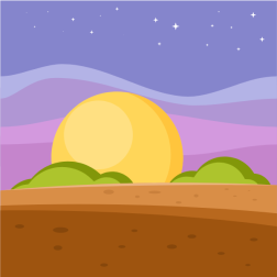 Landscape sunset