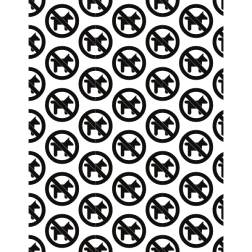 No dogs allowed seamless pattern