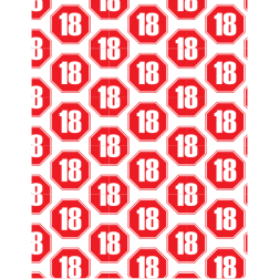 Seamless pattern 18 years age limit