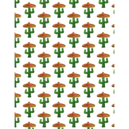 Seamless pattern cactus desert