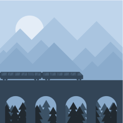 Train in the night