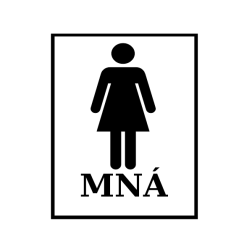 Ladies Toilets sign Irish