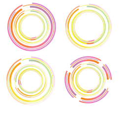 Color circles set