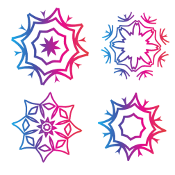 Tribal style decorative shape