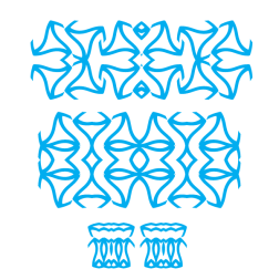 Tribal tattoo shapes
