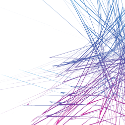 Random colored lines white background