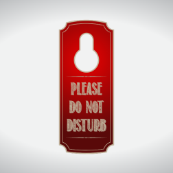 Door handle sign