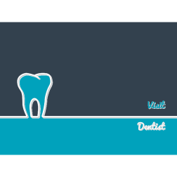 Visit dentist vector background