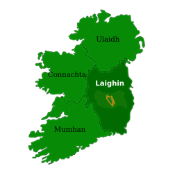 Map of Leinster.