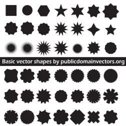Simple geometric shapes collection
