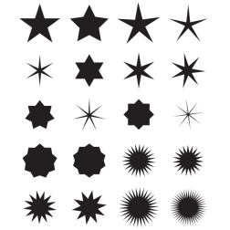 Stars shapes collection