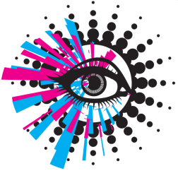 Halftone pattern and eye
