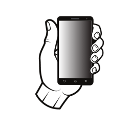 Smartphone in hand