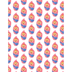 Baby seamless pattern design