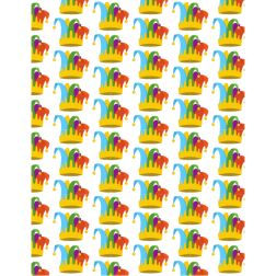 Circus hats seamless pattern background