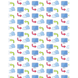 Cloud network seamless pattern