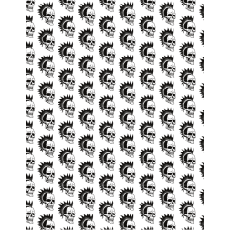 Seamless pattern with skulls