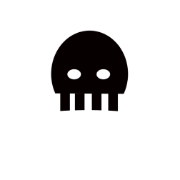 Skull silhouette 1a