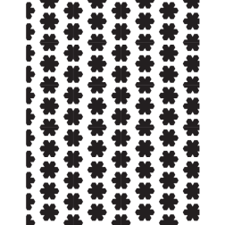 Tiled pattern with black shapes
