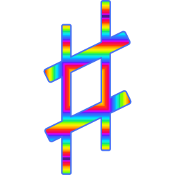 Accidental sharp in bright colors