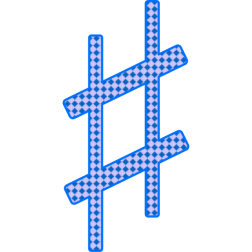 Accidental sharp with geometric pattern