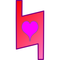 Accidental sharp with a heart