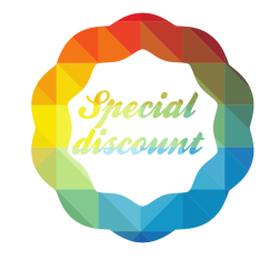 Special discount colorful sticker