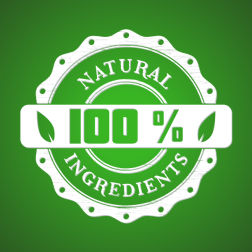 Natural ingredients 100 percent