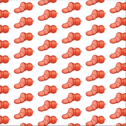 Sausages seamless pattern