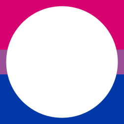 Bisexual pride round border