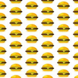 Hamburger seamless pattern