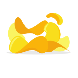 Potato chips vector