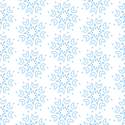 Blue floral seamless pattern
