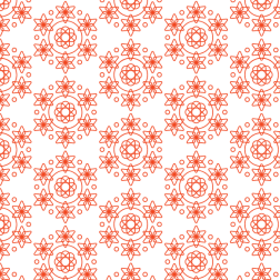 Floral ornaments seamless pattern