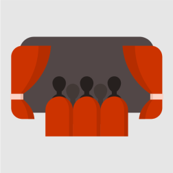 People in cinema