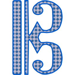 Clef C symbol with pattern