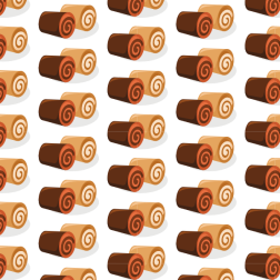 Cake seamless pattern