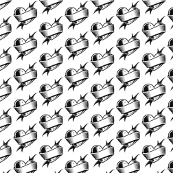 Love sign seamless pattern