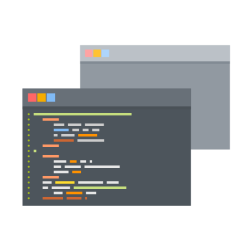 Programming language on screen
