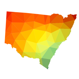 New South Wales color map