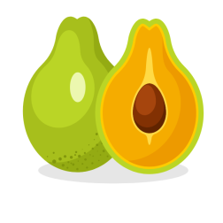 Avocado half