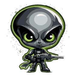 Alien with Gun