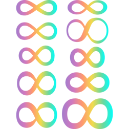 10 Pastel Autism Infinities