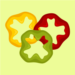 Pepper slices