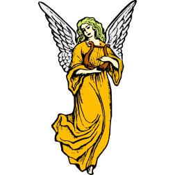 Angel with a harp