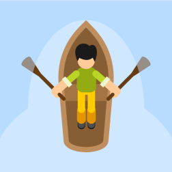 Man  rowing boat-1688293543