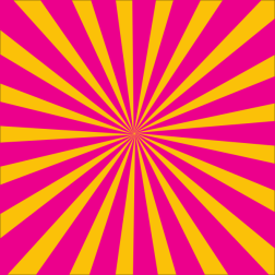 Red yellow radial sunbeam