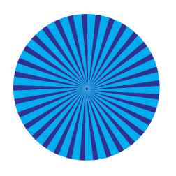 Circle blue subeams pattern