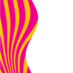 Curved stripes red yellow