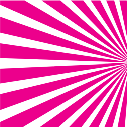Pink sun rays right side